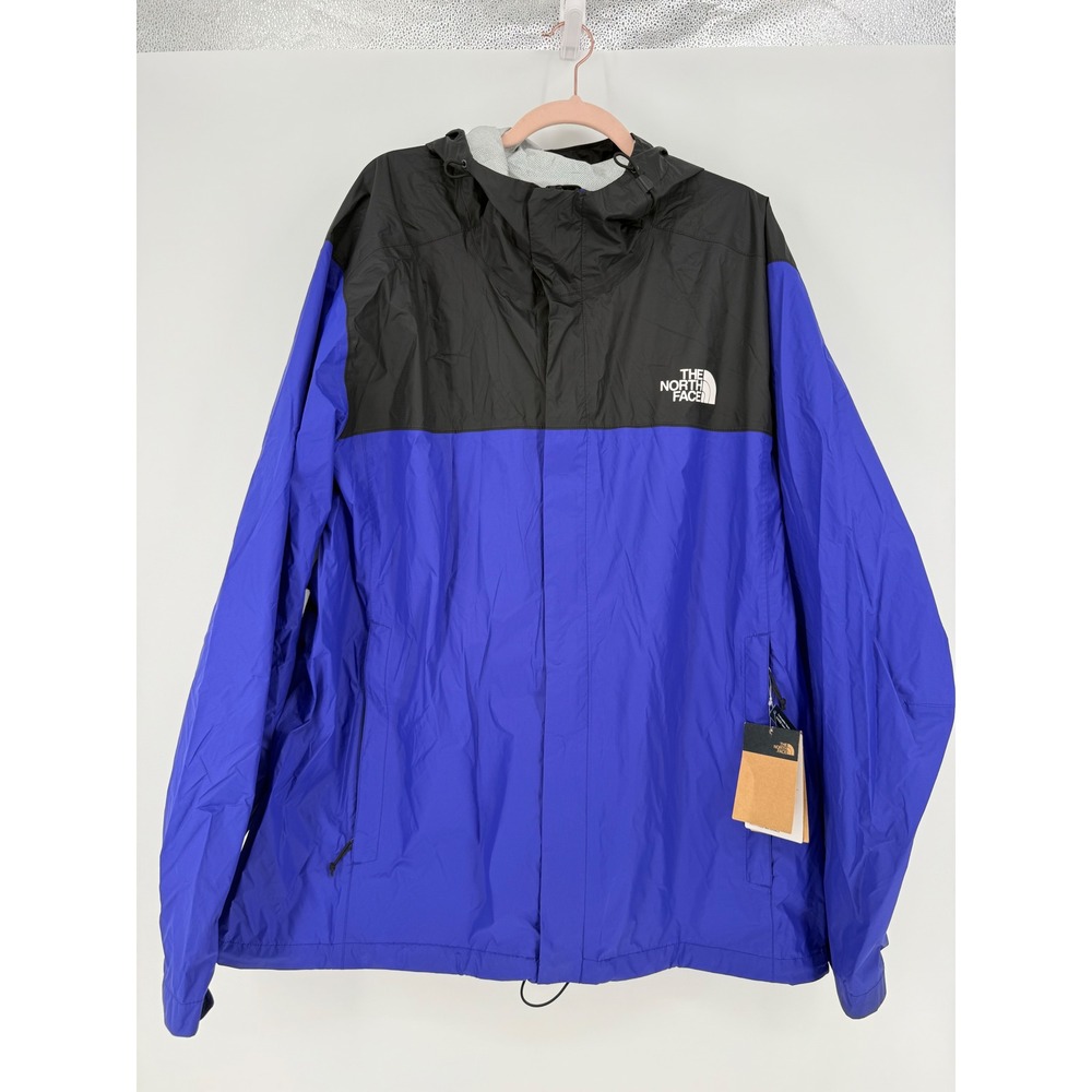 The North Face Canyonlands Hooded Jacket Mens XXL Blue Black Full Zip NWT